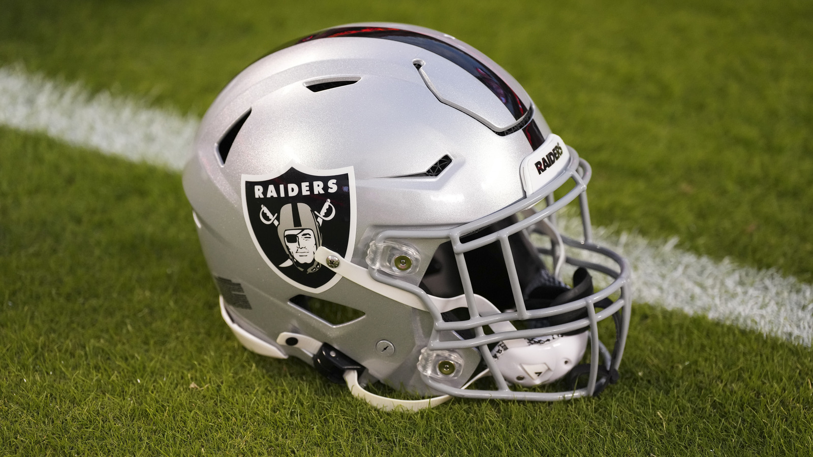 Raiders best sale signed helmet