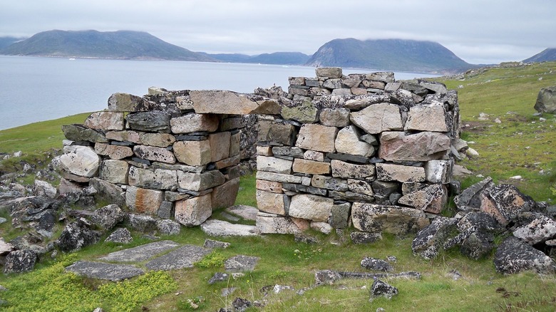 Hvalsey Church banquet hall ruins  