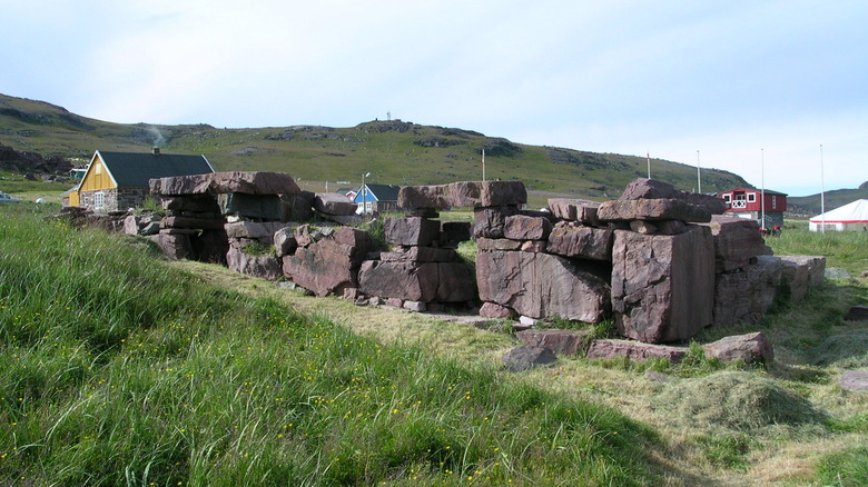 Greenland Viking house ruins