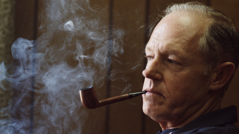 E. Howard Hunt smoking pipe