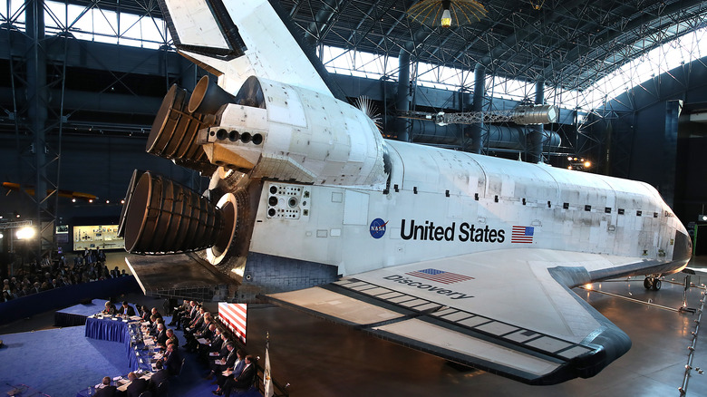 Space Shuttle Discovery on display