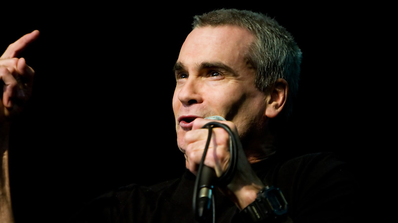 Henry Rollins performing spoken word 