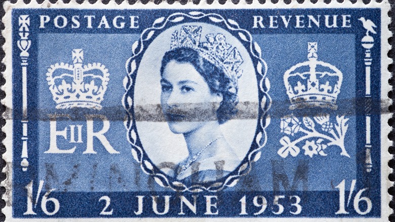 A U.K. postage stamp
