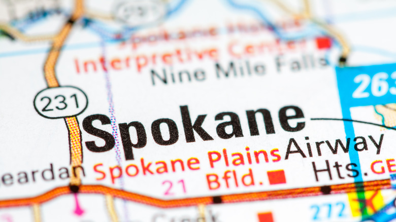 Spokane map 