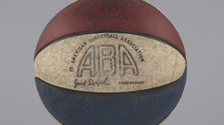 An ABA used basketball 