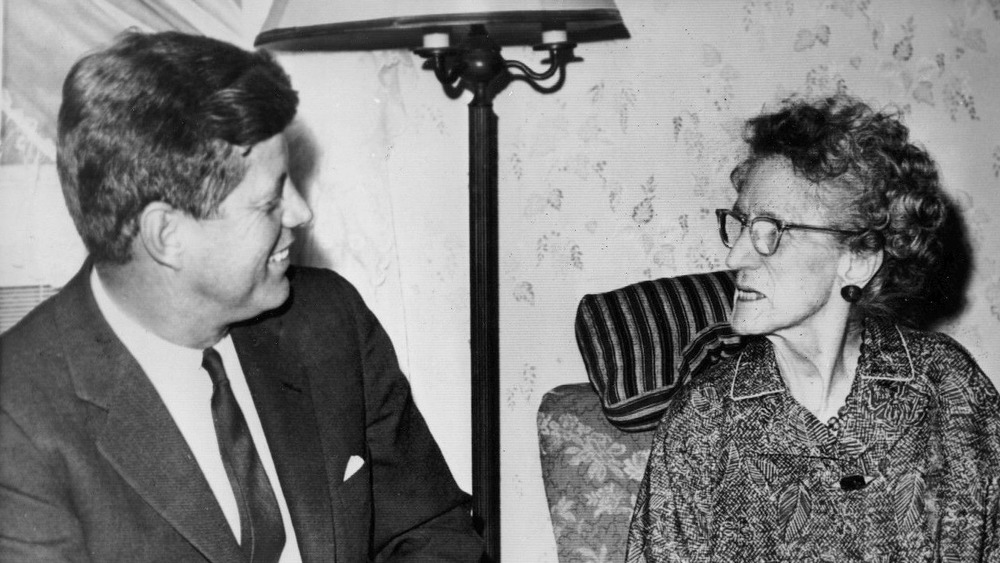 President John F Kennedy ans his grandmother Mary Josephine Hannon