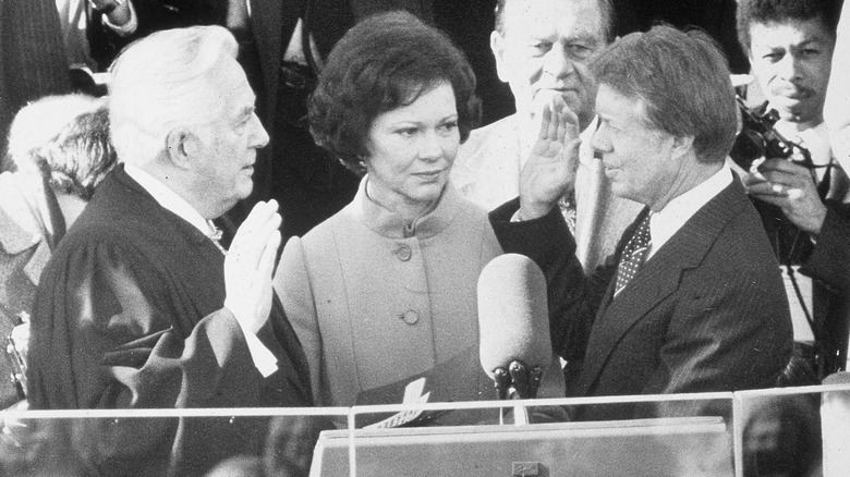 Jimmy Carter giving Oath of Office 