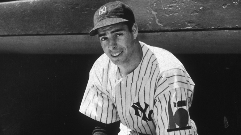 Joe DiMaggio smiling