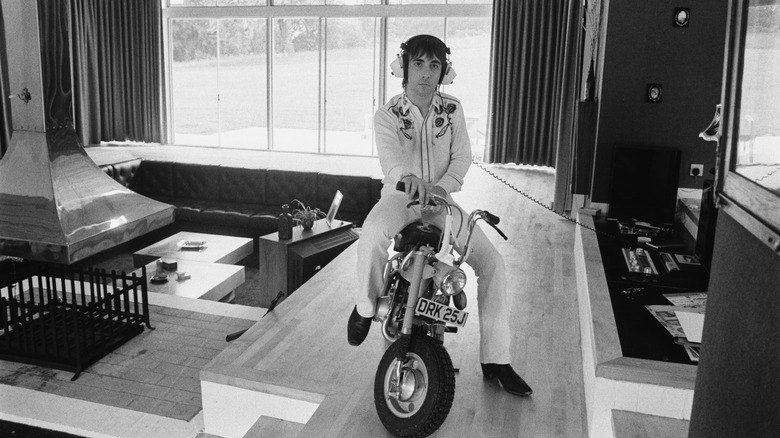 Keith Moon at home