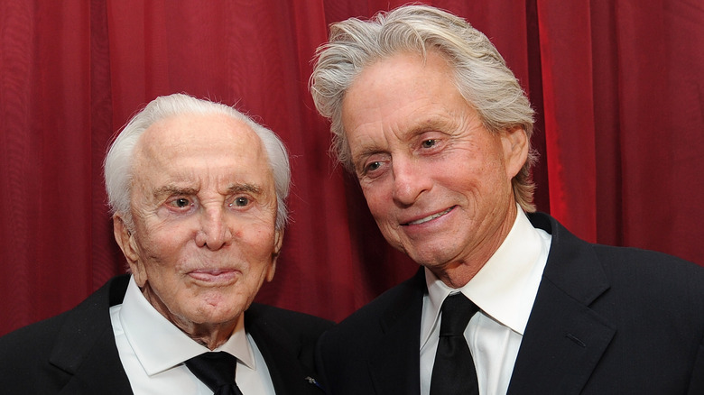 Kirk and Michael Douglas