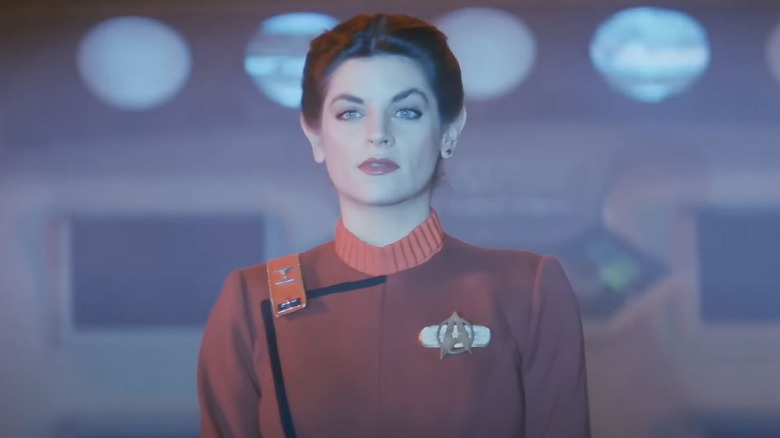 Kirstie Alley as Saavik