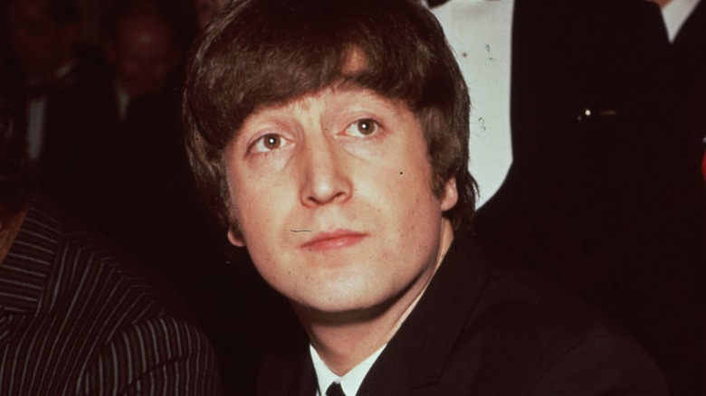 John Lennon looking bemused