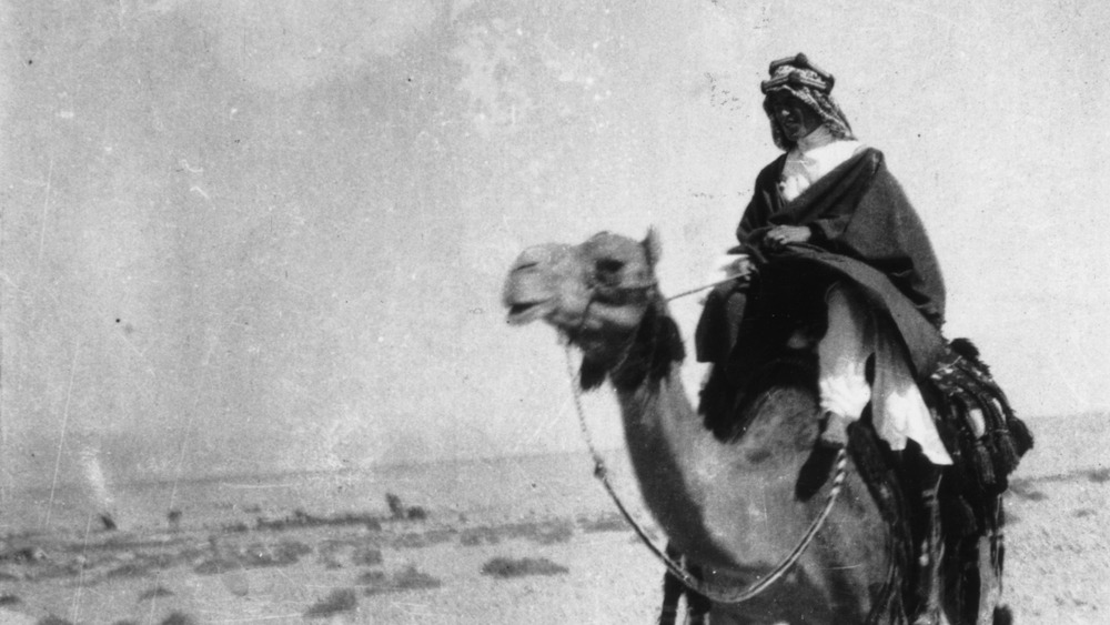 Lawrence of Arabia on camelback