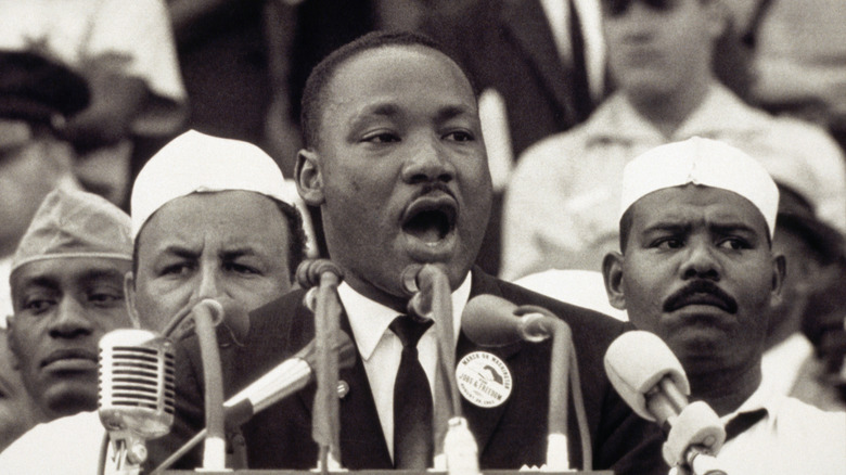 Dr. Martin Luther King giving his I Have a Dream speech