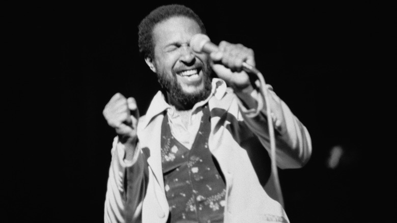 Marvin Gaye onstage