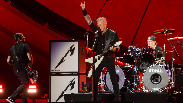 Metallica performing live