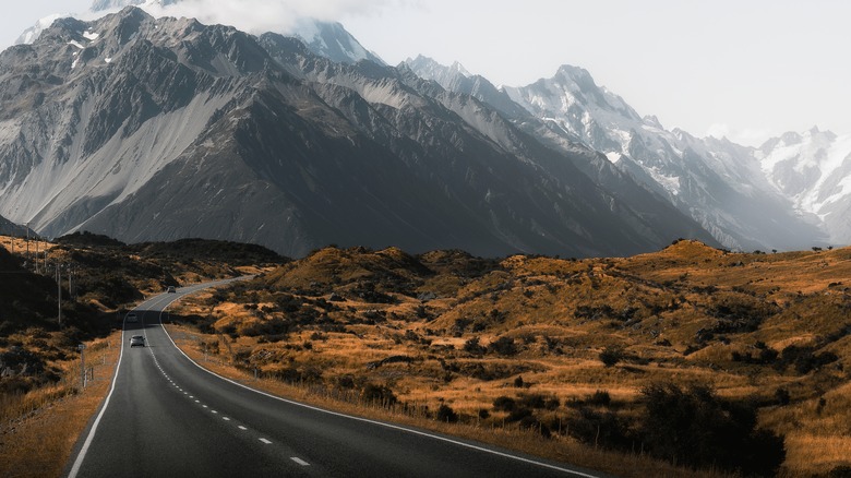Road to Mt. Cook, New Zealand