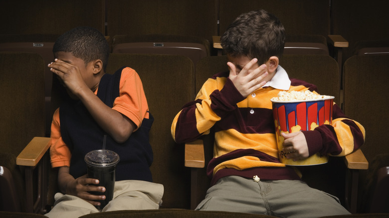 Children in movie theater