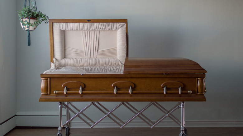 half-couch casket