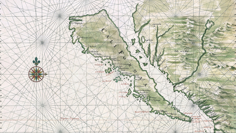 1650 California island map