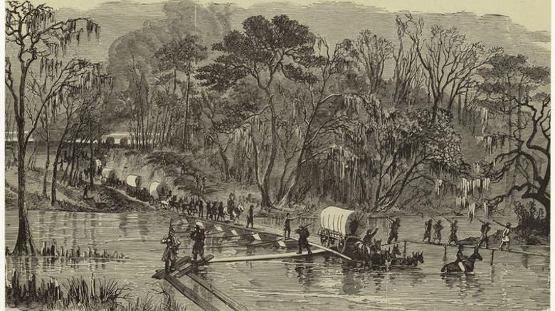 union army crossing river