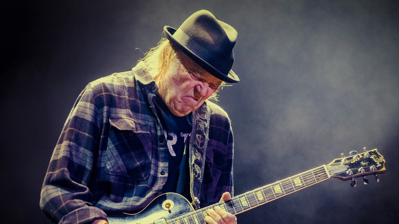 neil young performing