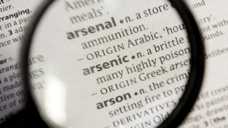 Arsenic in the dictionary