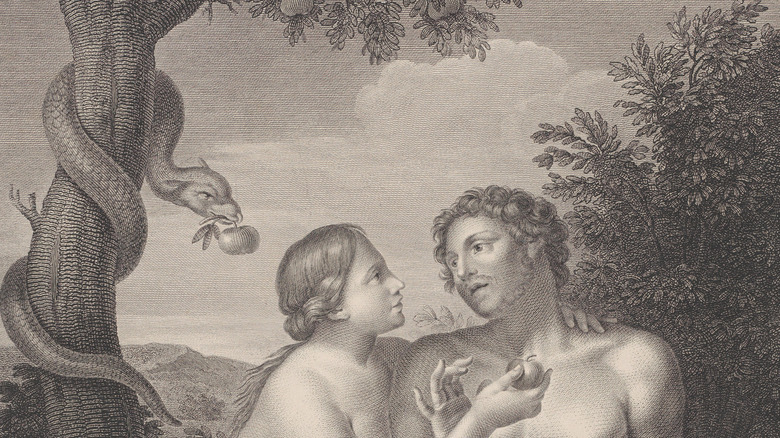 Adam and Eve with serpent