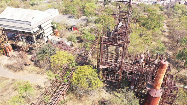 The last remnants of the Union Carbide plant in Bhopal