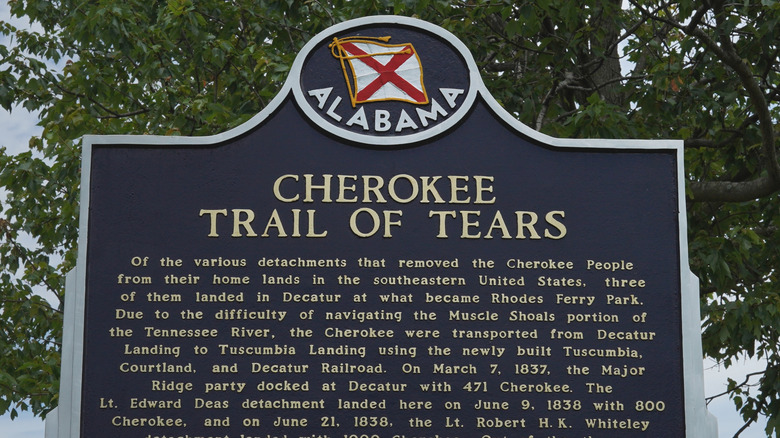 Trail of Tears plaque