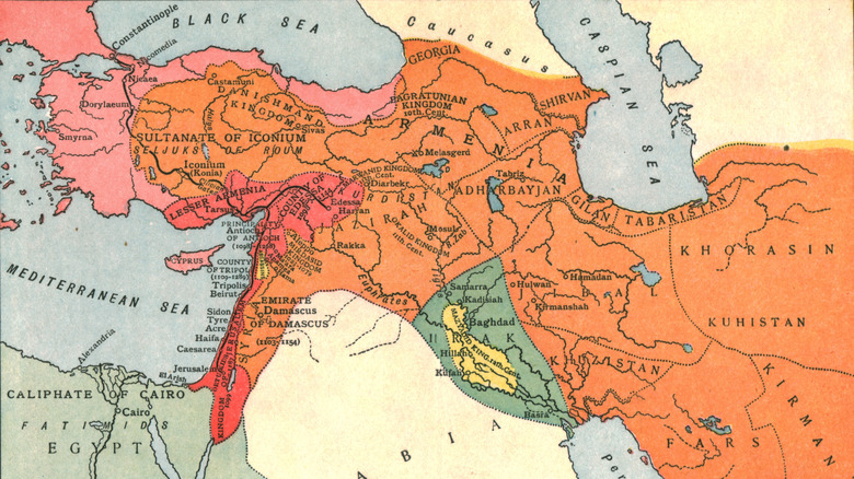 map of middle east