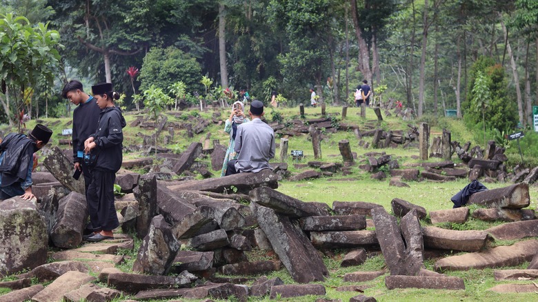 Gunung Padang visitors