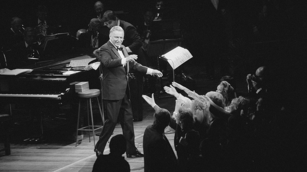 Frank Sinatra on stage