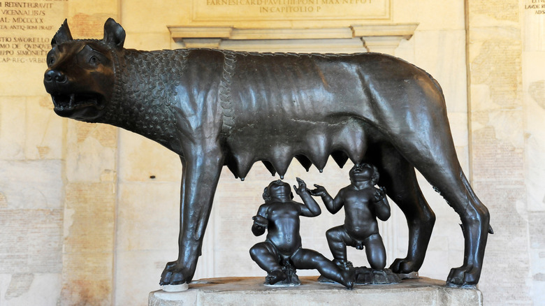 Romulus and Remus statue