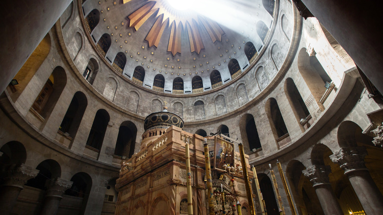 Interior of the Church of the Holy Sepulcher