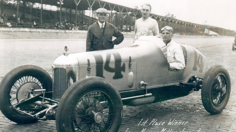 Louis Meyer in his Indy 500 car