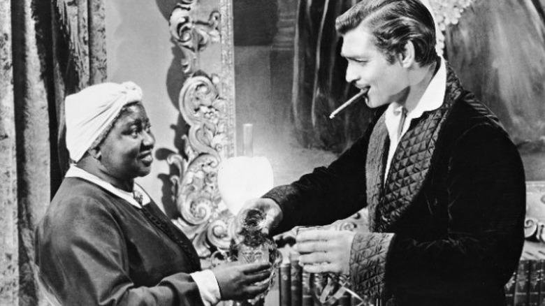 Hattie McDaniel and Clark Gable