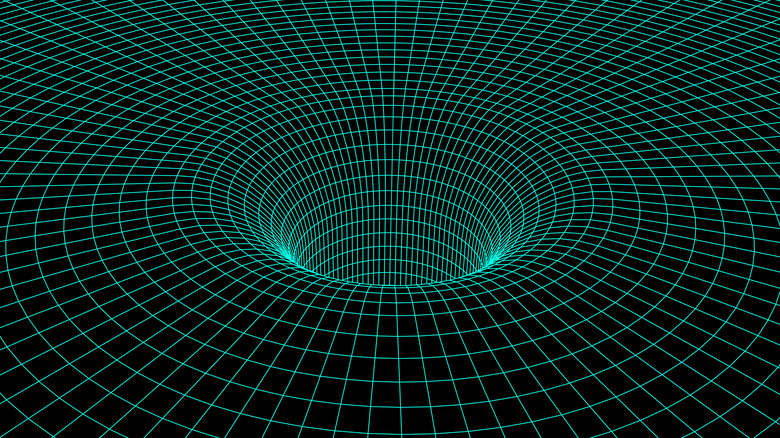 Wormhole wireframe graphic