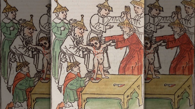 Medieval rendering blood libel