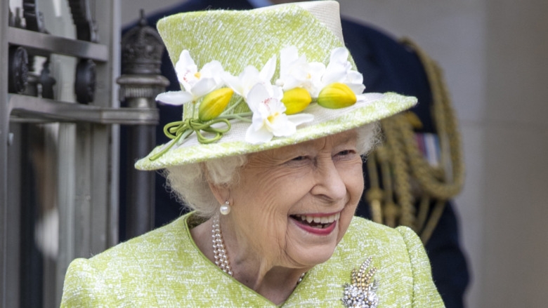 Queen Elizabeth II smiles