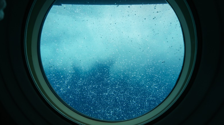 Underwater porthole view