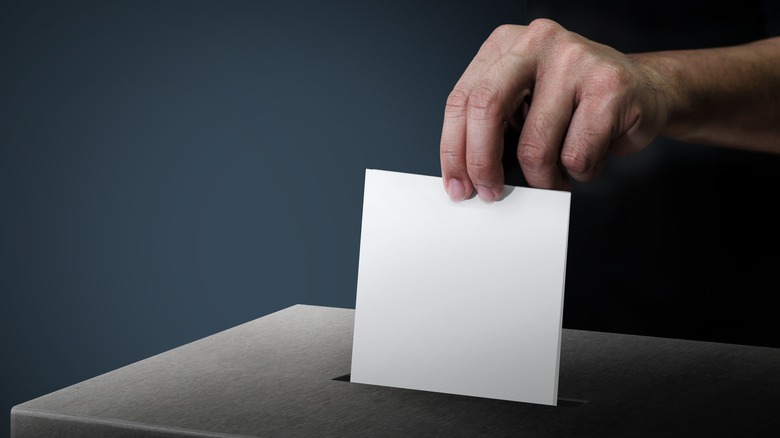 Casting a ballot