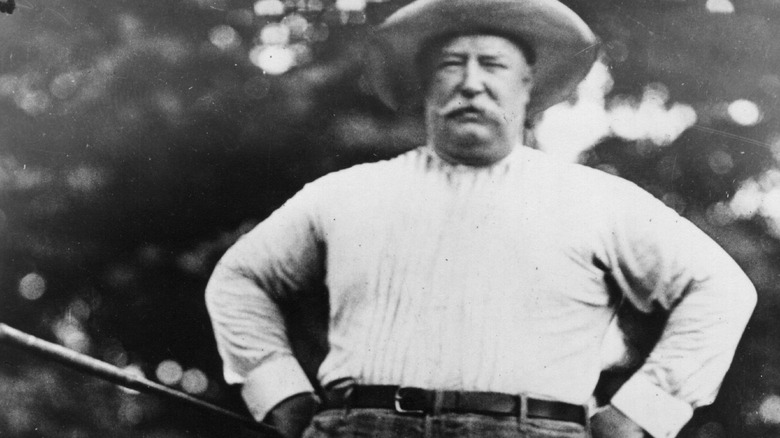 William Howard Taft poses in the sun