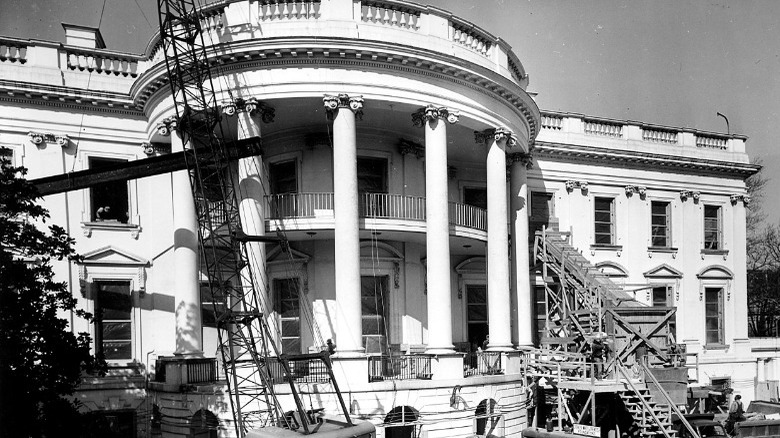 White House construction 1950