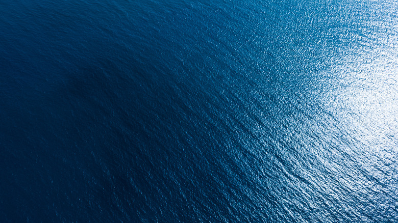 Aerial view of the ocean