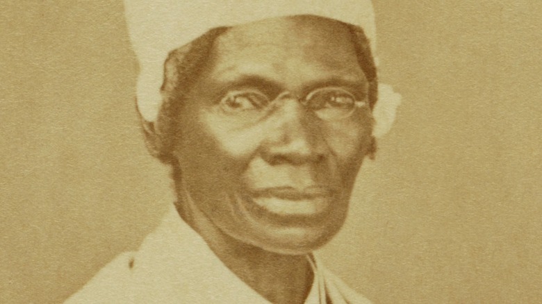 Sojourner Truth portrait wearing glasses 