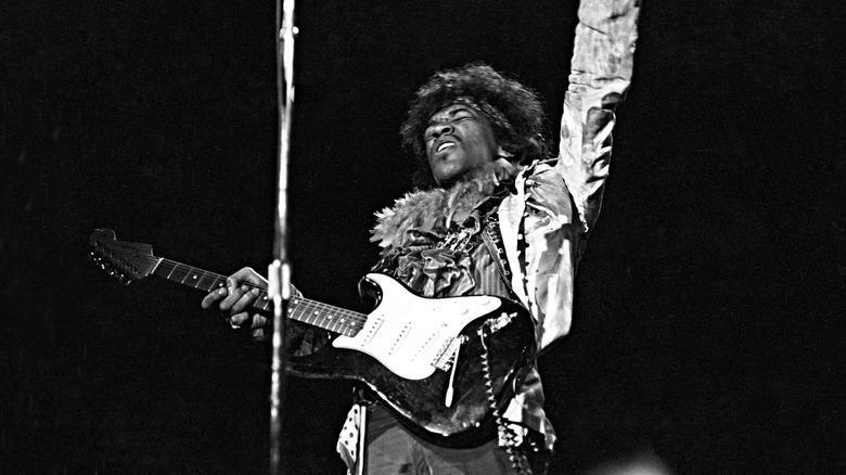 Jimi Hendrix on stage