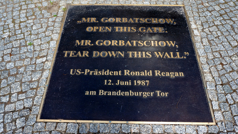 Reagan quote brandenburg gate