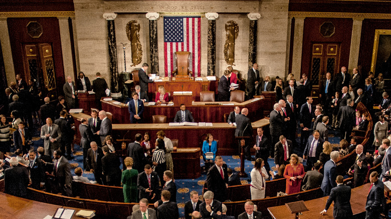 Congressional floor meeting room