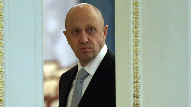 Yevgeny Prigozhin in doorway